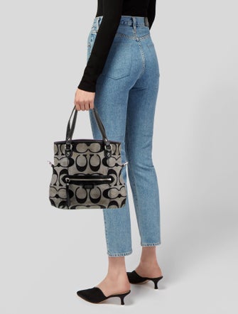 Coach Canvas Top Handle Bag