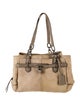 Coach Embossed Leather Shoulder Bag