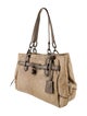 Coach Embossed Leather Shoulder Bag