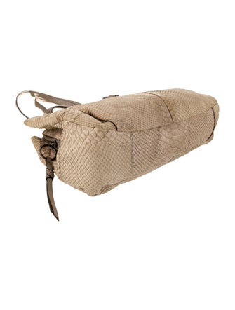 Coach Embossed Leather Shoulder Bag