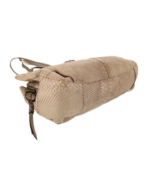 Coach Embossed Leather Shoulder Bag