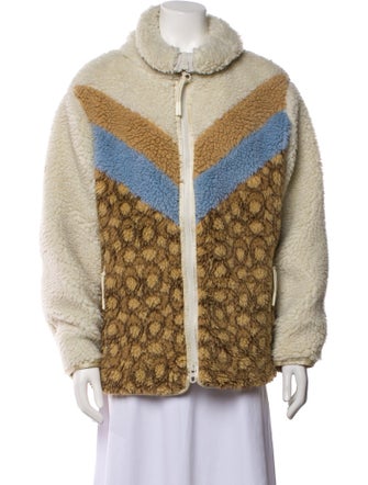 Coach Printed Faux Fur Jacket