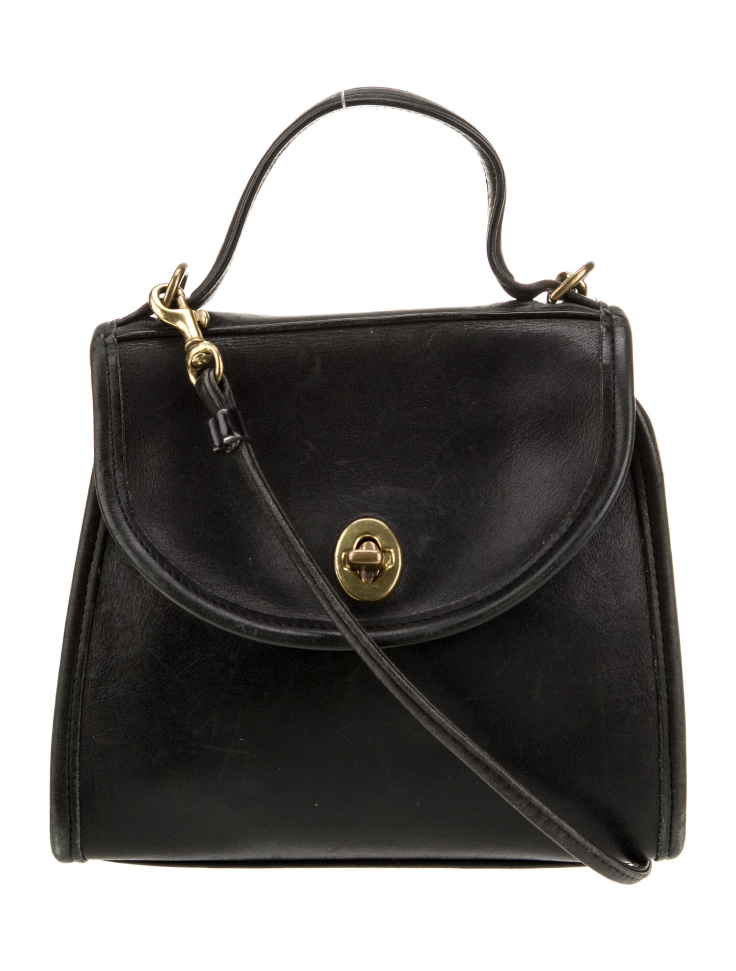 Coach Leather Top Handle Bag