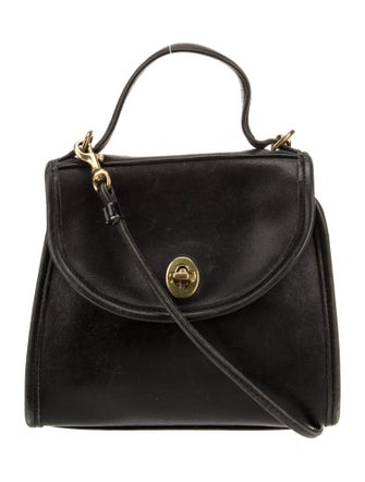 Coach Leather Top Handle Bag