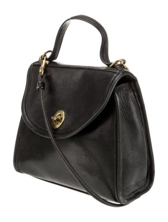 Coach Leather Top Handle Bag