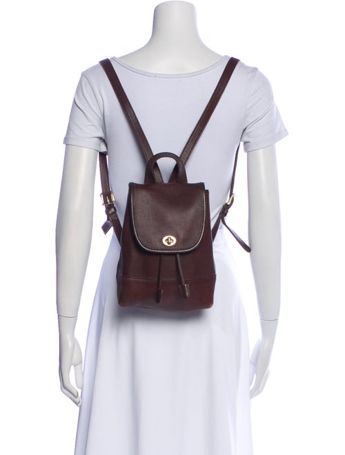 Coach Leather Backpack