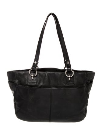 Coach Leather Top Handle Bag