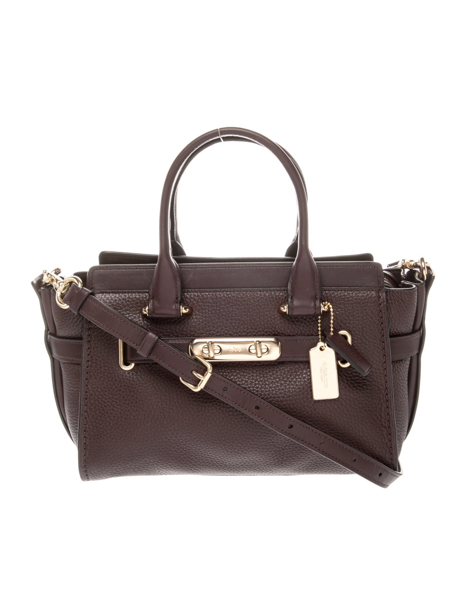 Coach Leather Top Handle Bag