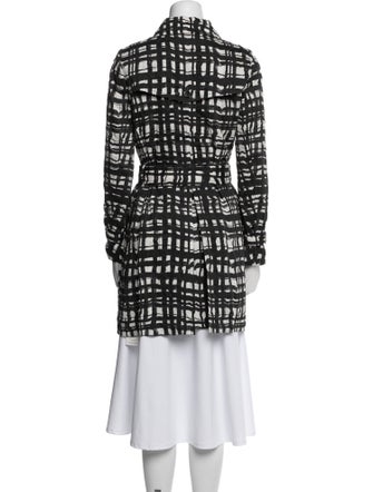 Coach Plaid Print Coat