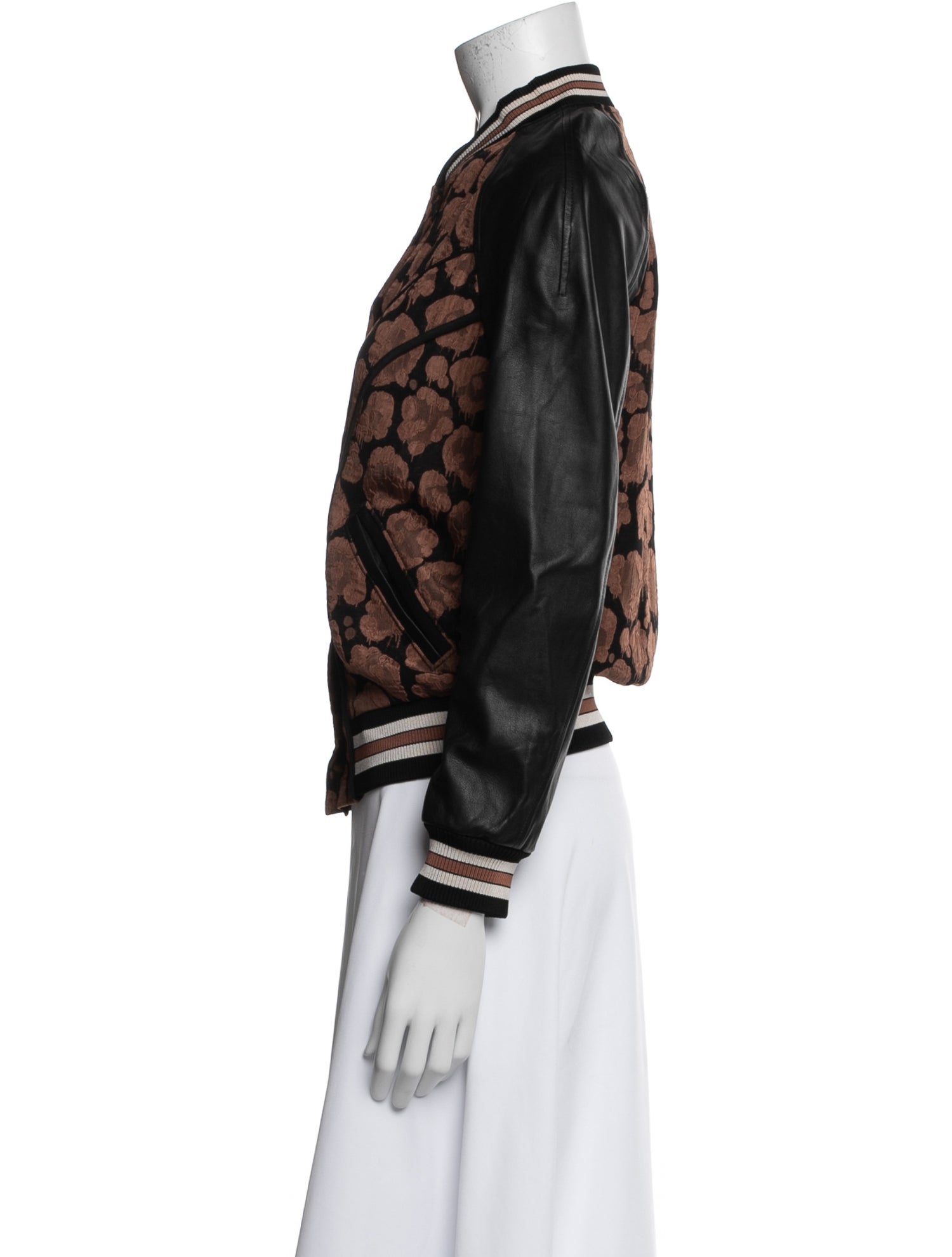 Coach Floral Print Bomber Jacket