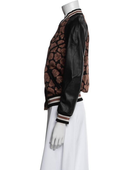 Coach Floral Print Bomber Jacket