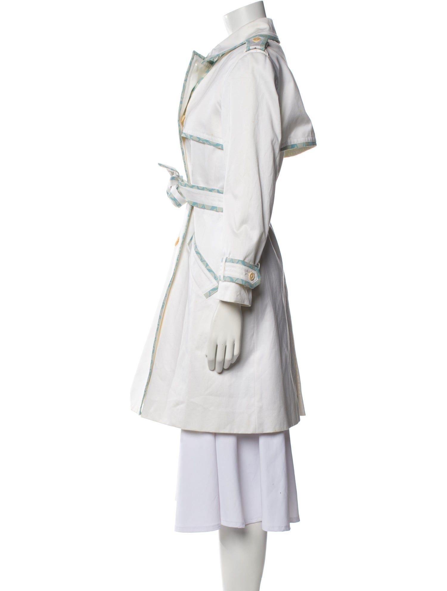 Coach Leather Trench Coat