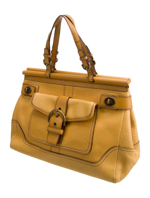 Coach Leather Top Handle Bag