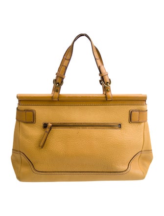 Coach Leather Top Handle Bag