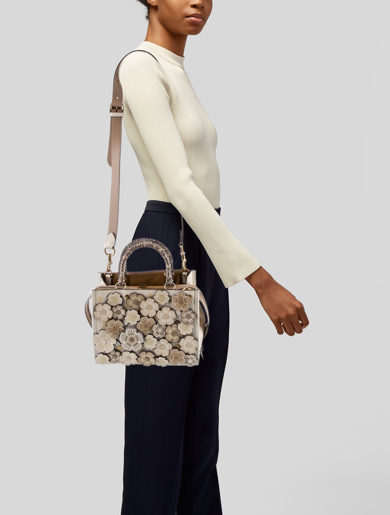 Coach Leather Fendi Peekaboo Mini