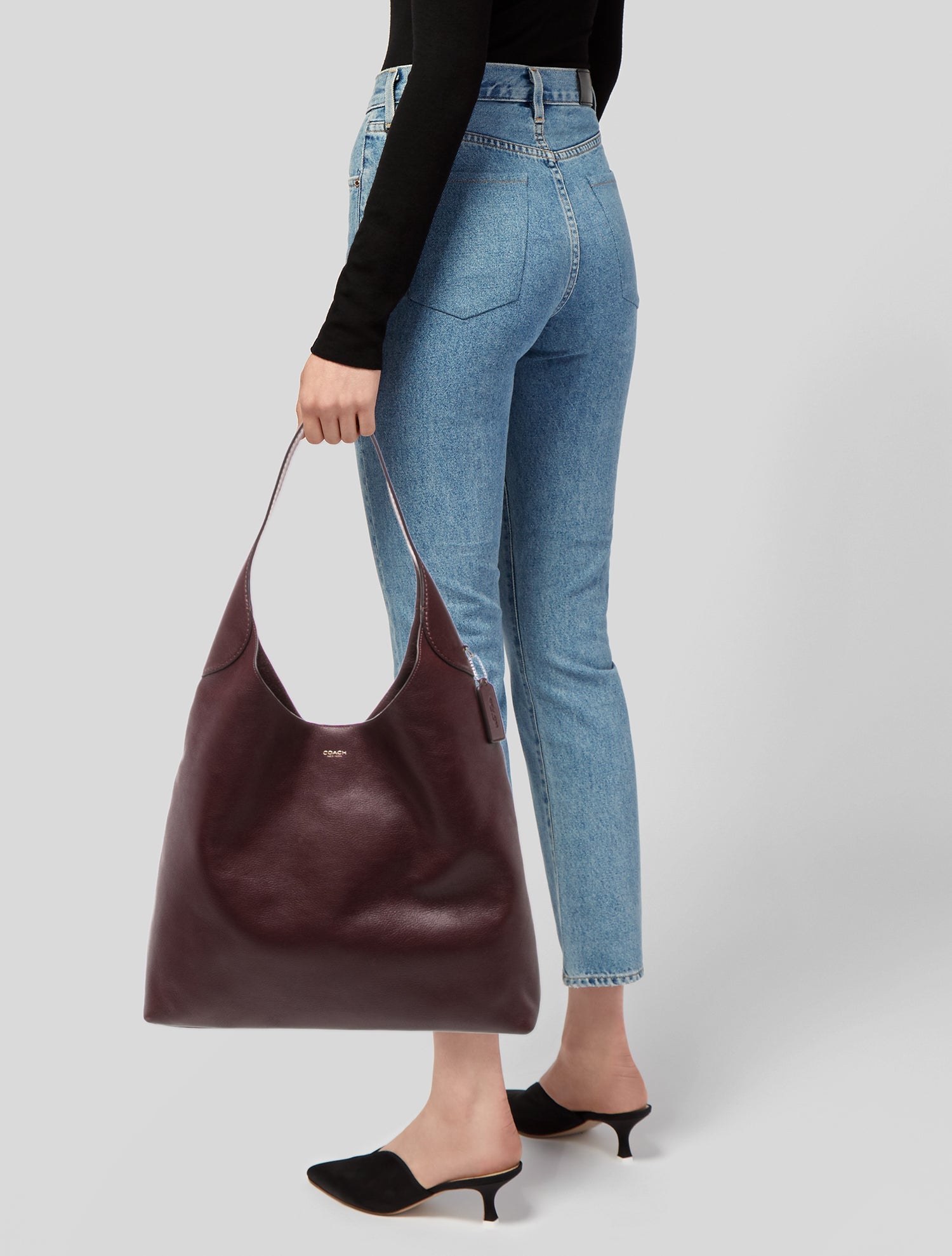 Coach Leather Top Handle Bag