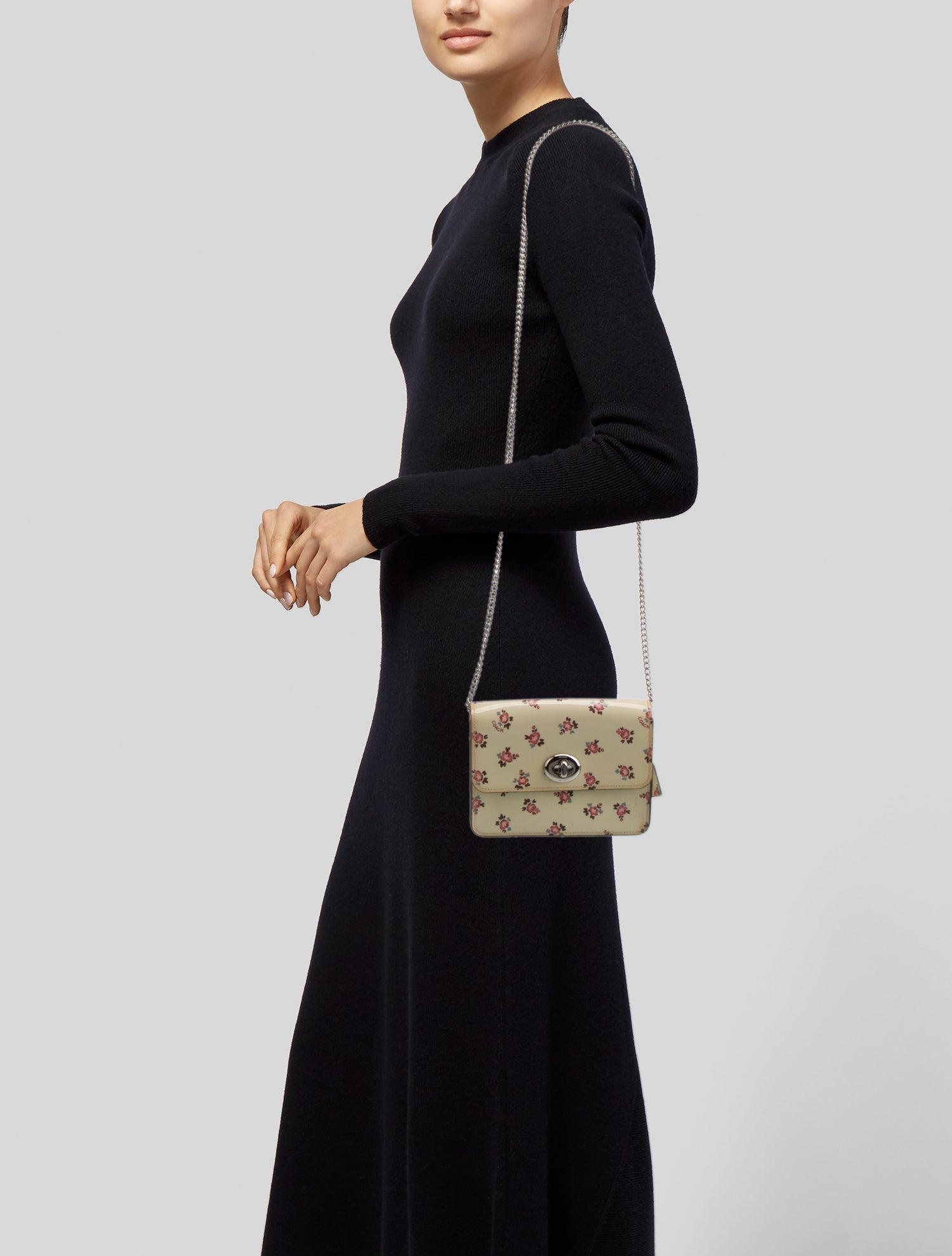 Coach Patent Leather Shoulder Bag