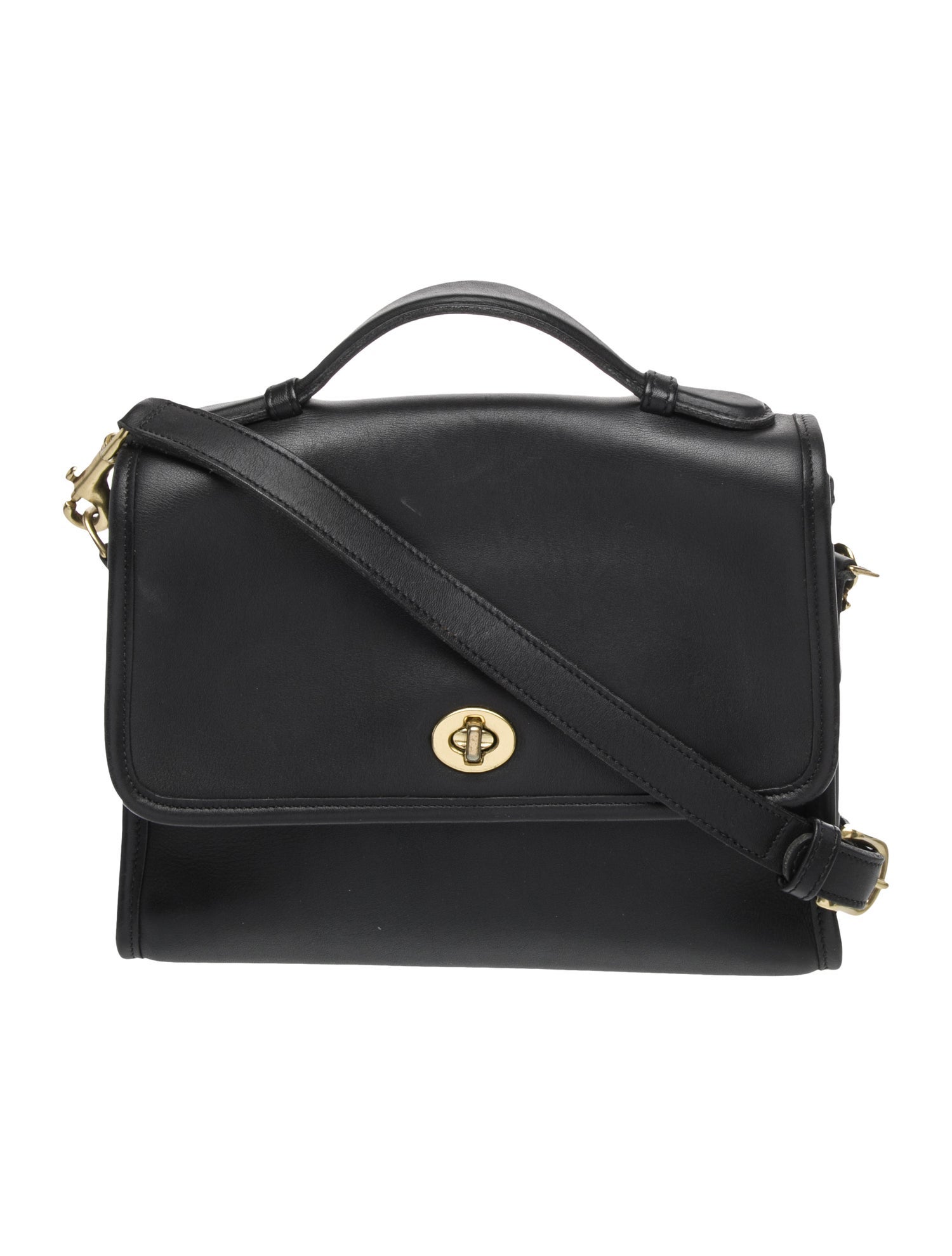 Coach Leather Top Handle Bag