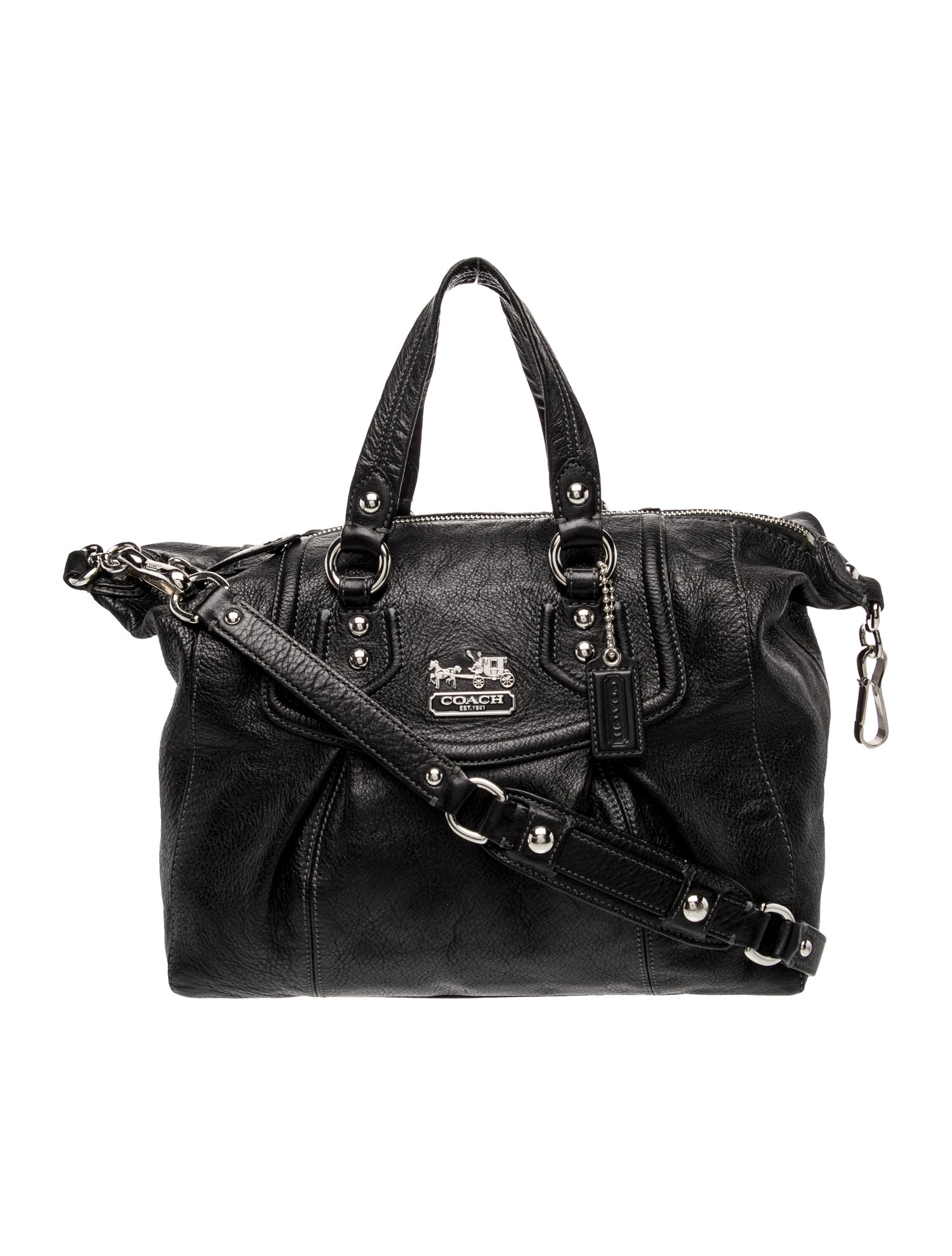 Coach Leather Top Handle Bag