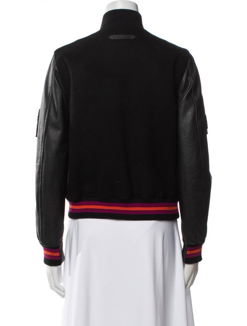 Coach Wool Graphic Print Bomber Jacket