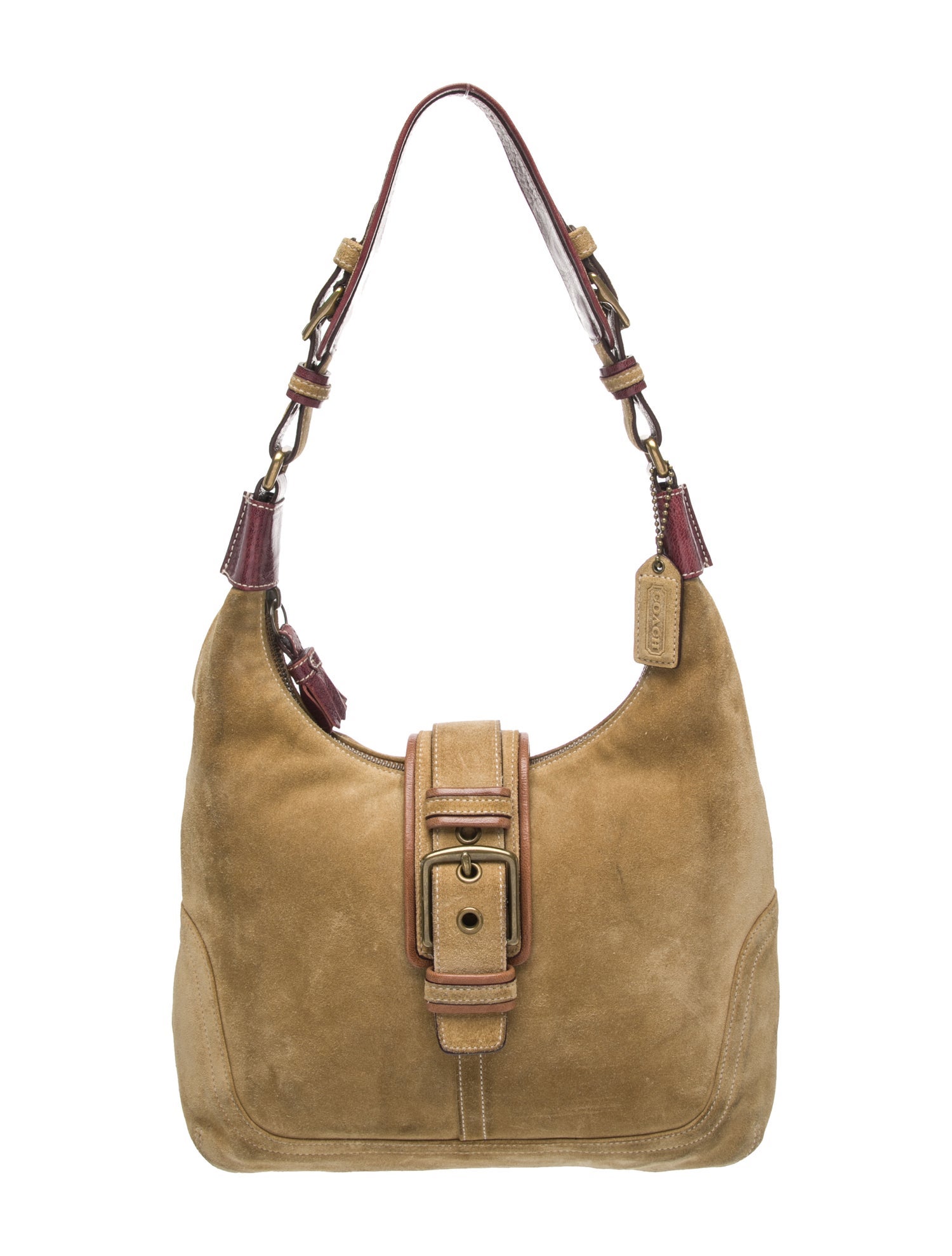 Coach Suede Top Handle Bag