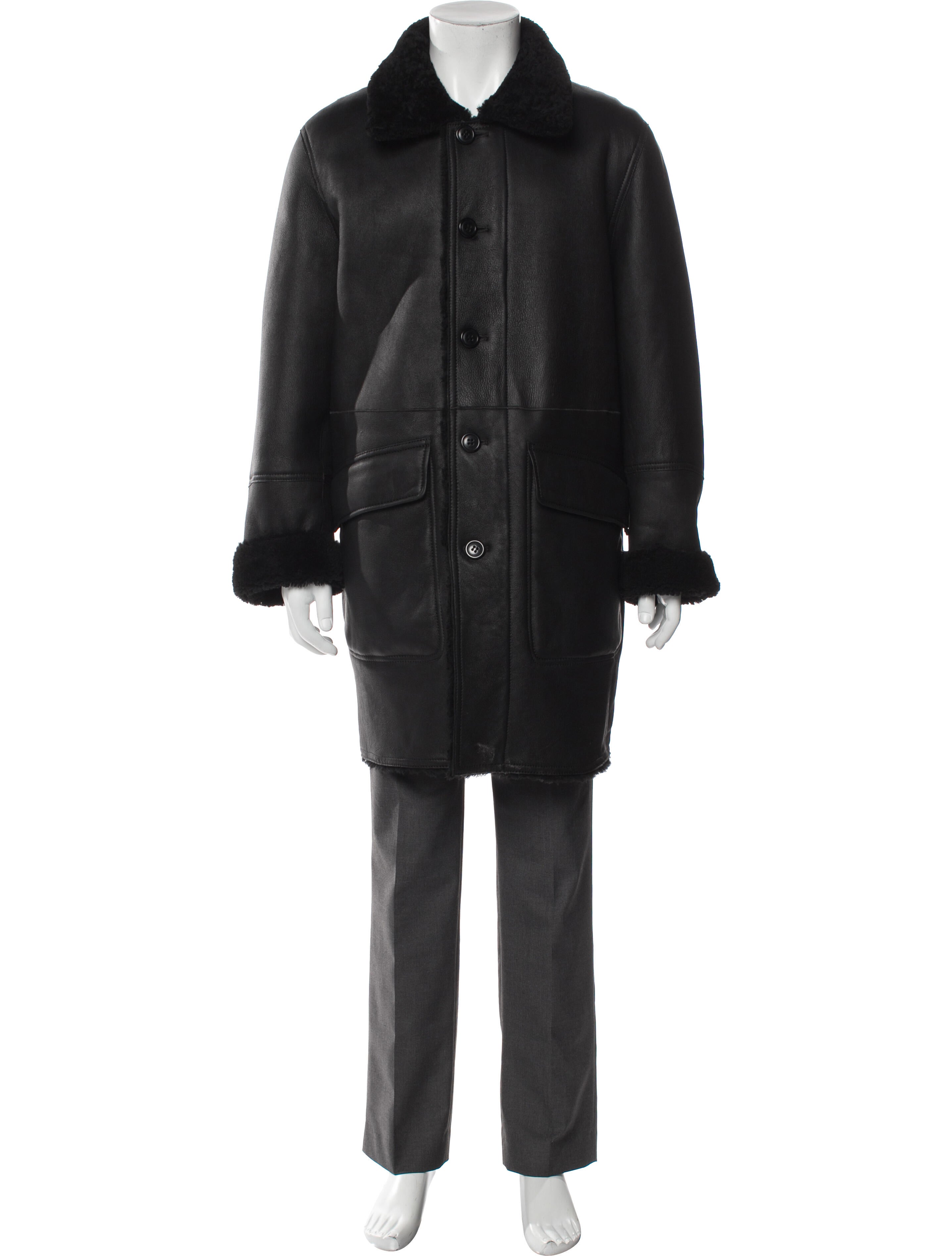 Coach Shearling Overcoat