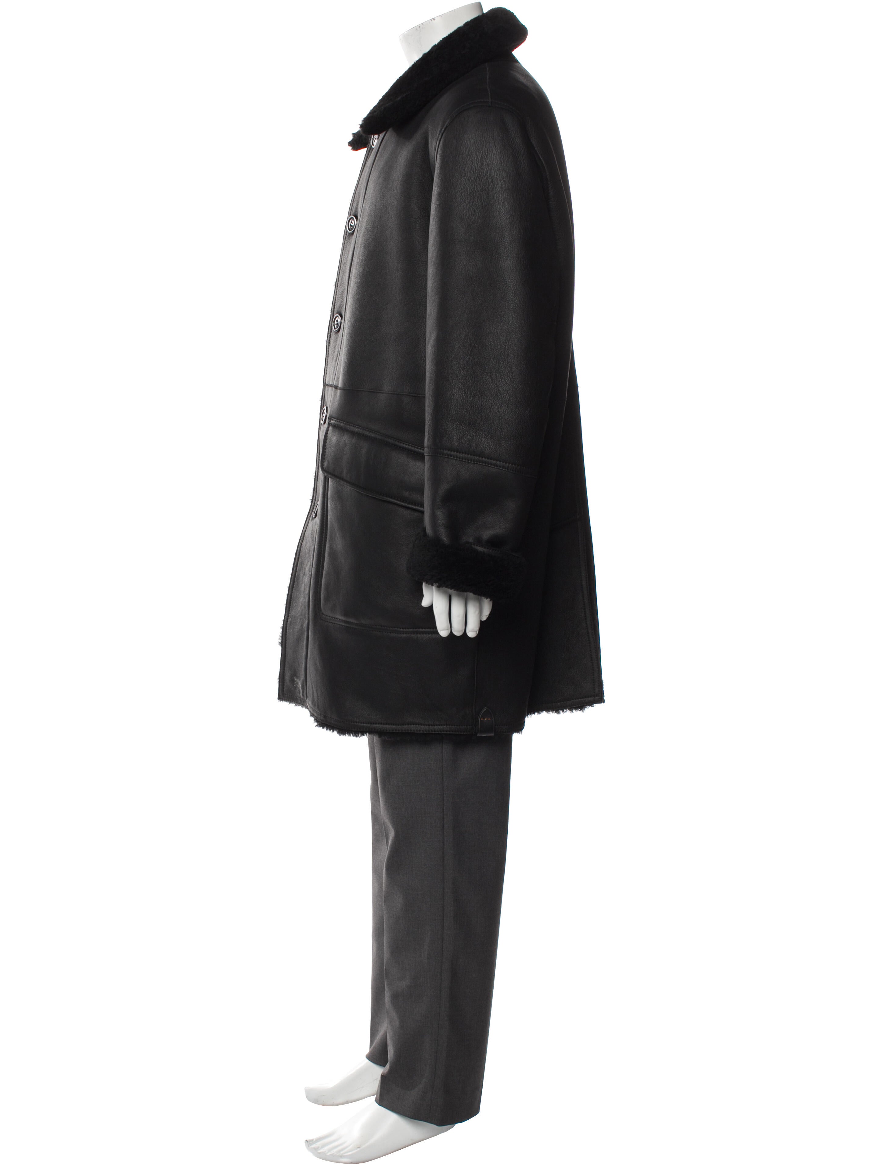 Coach Shearling Overcoat