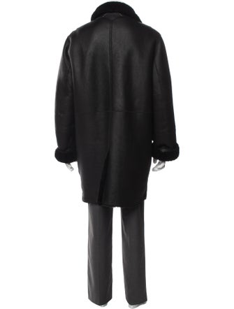 Coach Shearling Overcoat