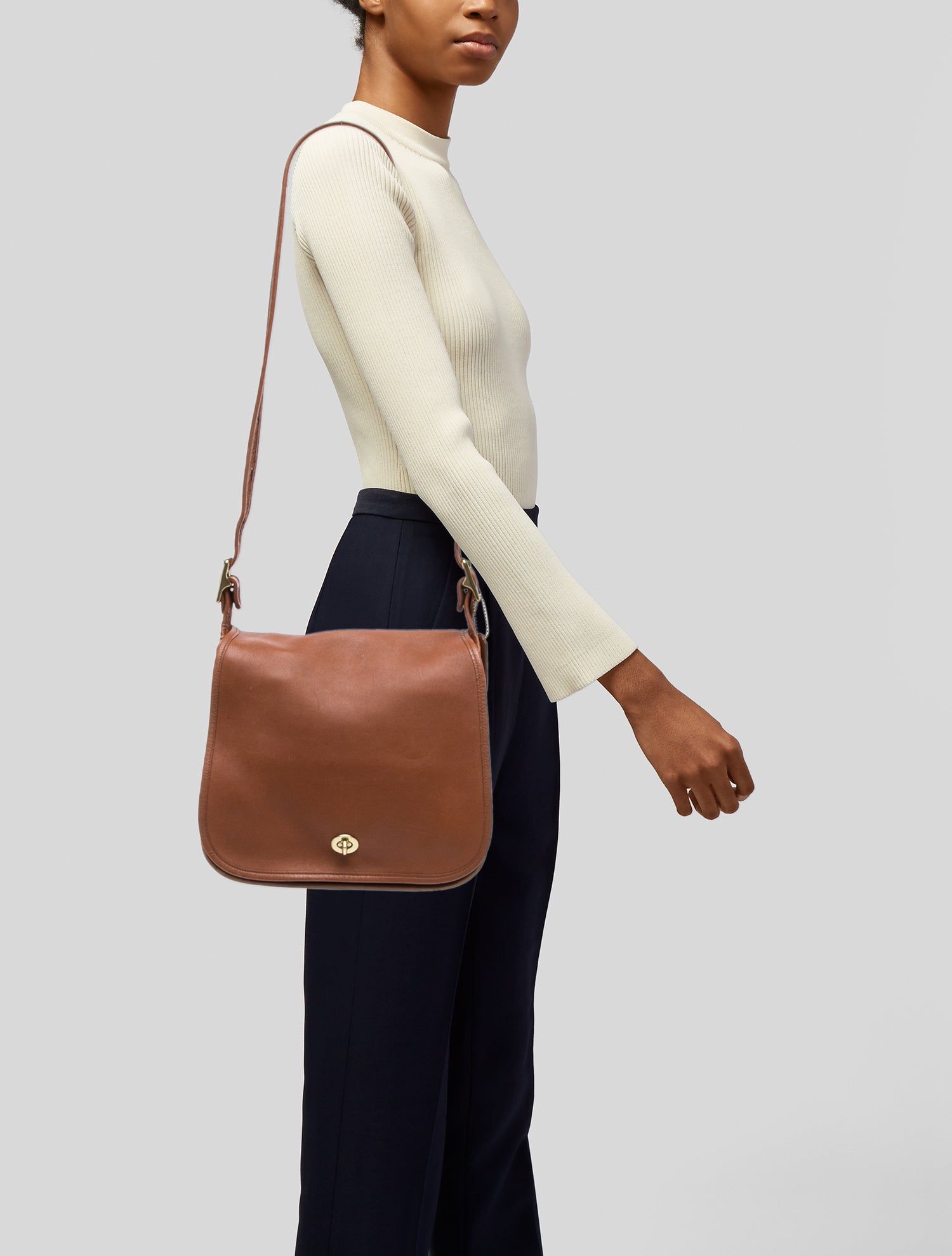 Coach Leather Shoulder Bag