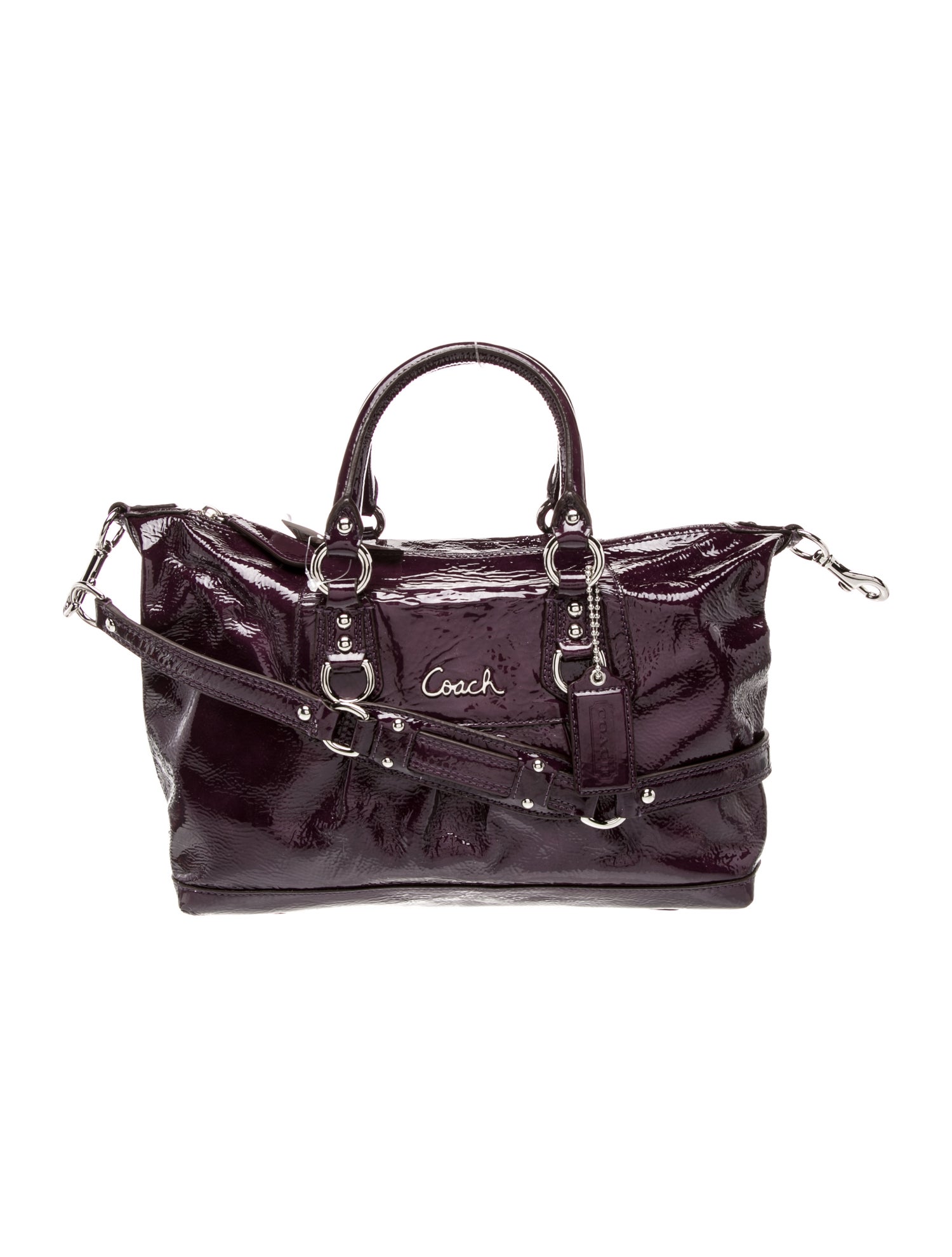 Coach Patent Leather Top Handle Bag