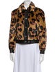 Coach Animal Print Faux Fur Jacket