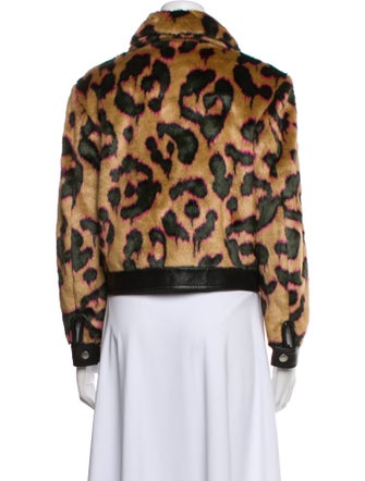 Coach Animal Print Faux Fur Jacket