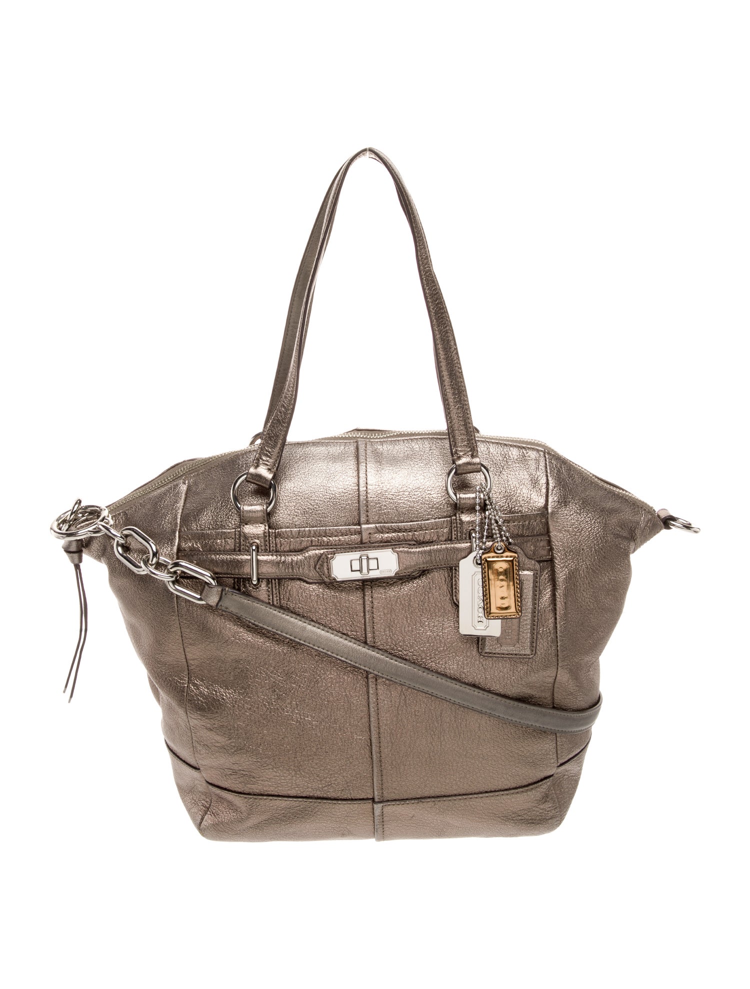 Coach Leather Top Handle Bag