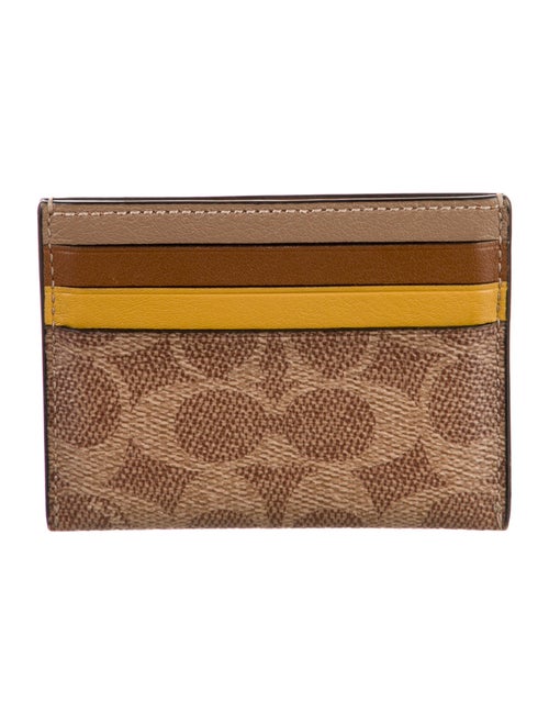 Coach Leather Printed Card Holder