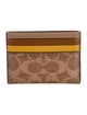 Coach Leather Printed Card Holder