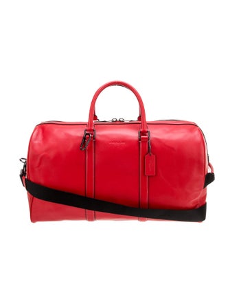 Coach Leather Weekender Bag