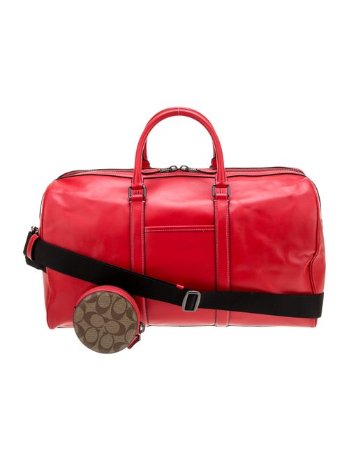 Coach Leather Weekender Bag