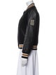 Coach Wool Striped Bomber Jacket
