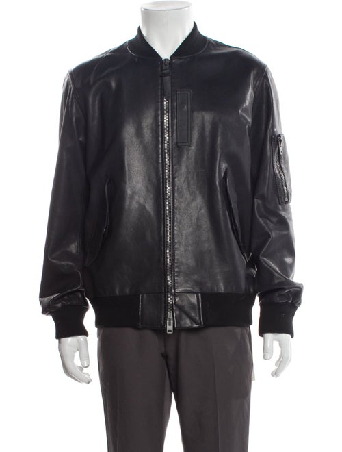 Coach Leather Bomber Jacket