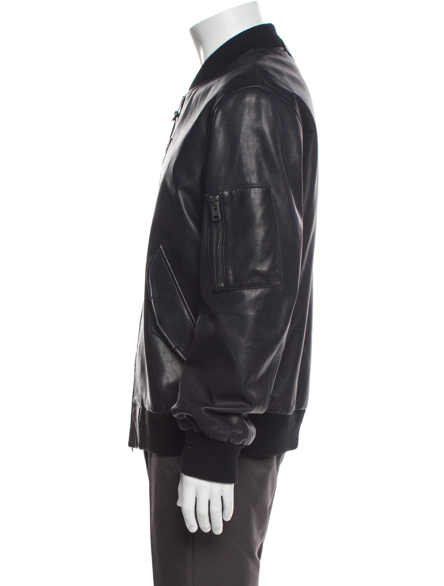 Coach Leather Bomber Jacket