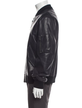Coach Leather Bomber Jacket