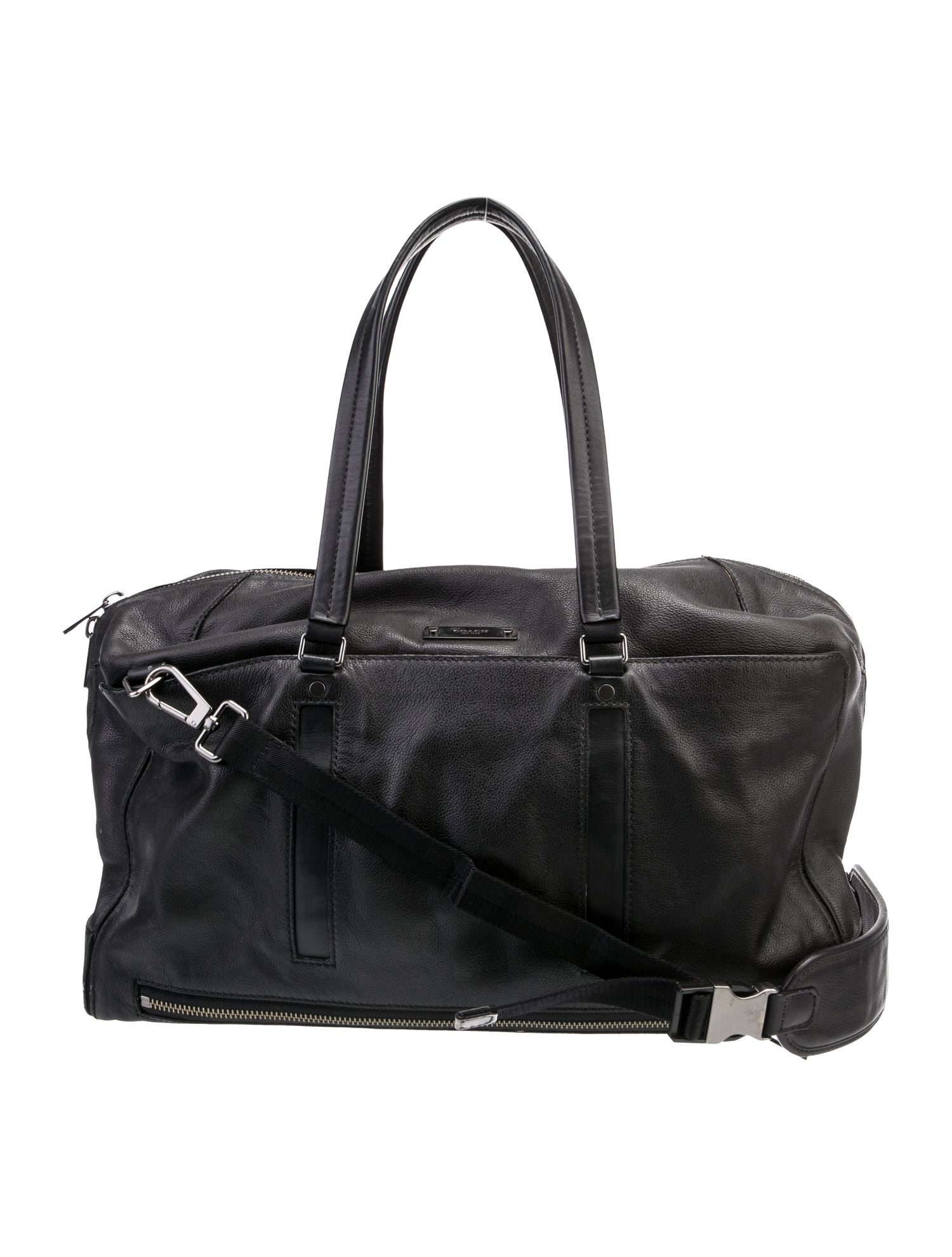 Coach Leather Weekender Bag