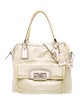 Coach Embossed Leather Shoulder Bag