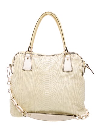 Coach Embossed Leather Shoulder Bag