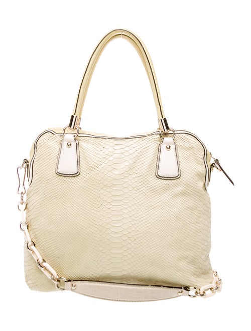 Coach Embossed Leather Shoulder Bag