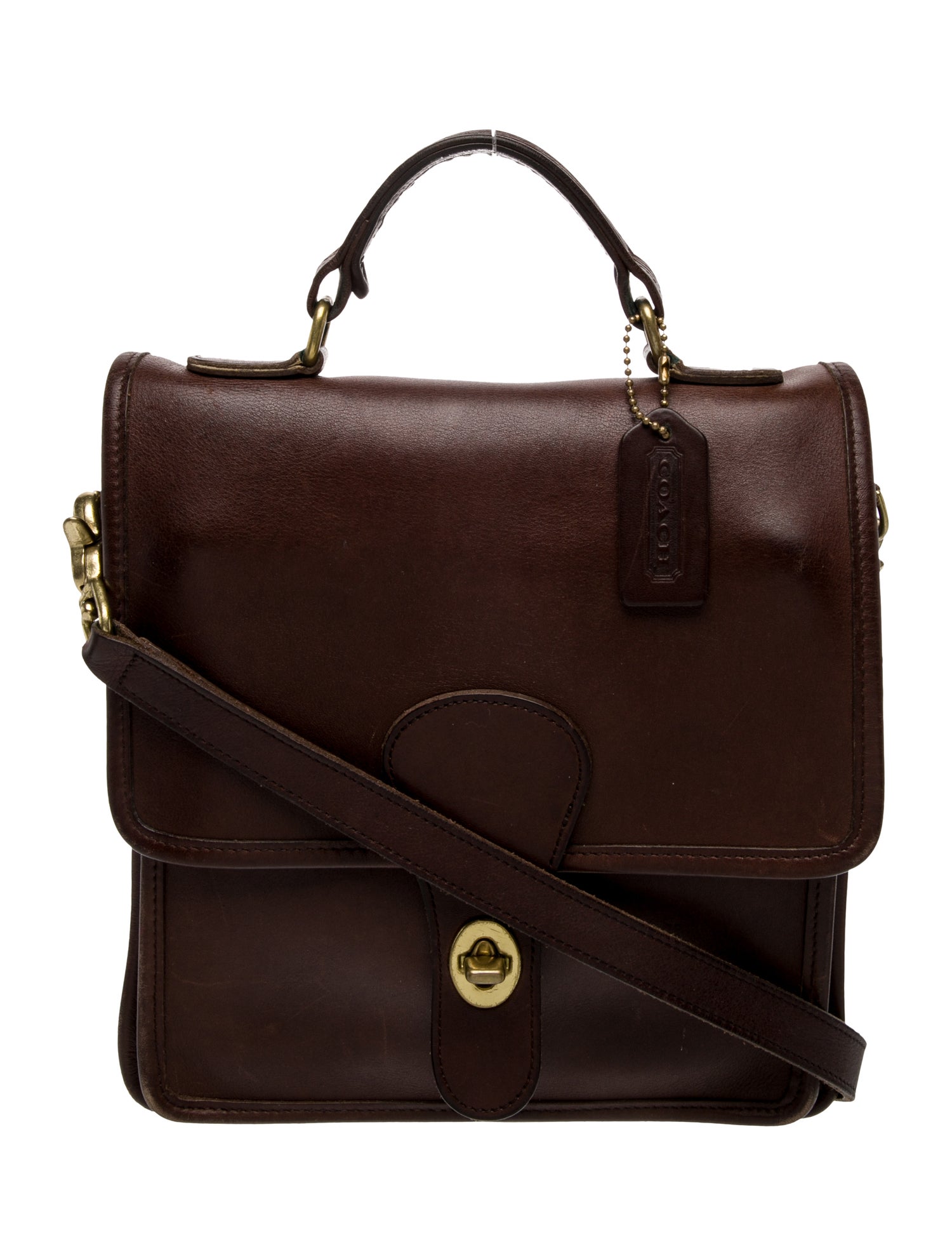 Coach Leather Top Handle Bag