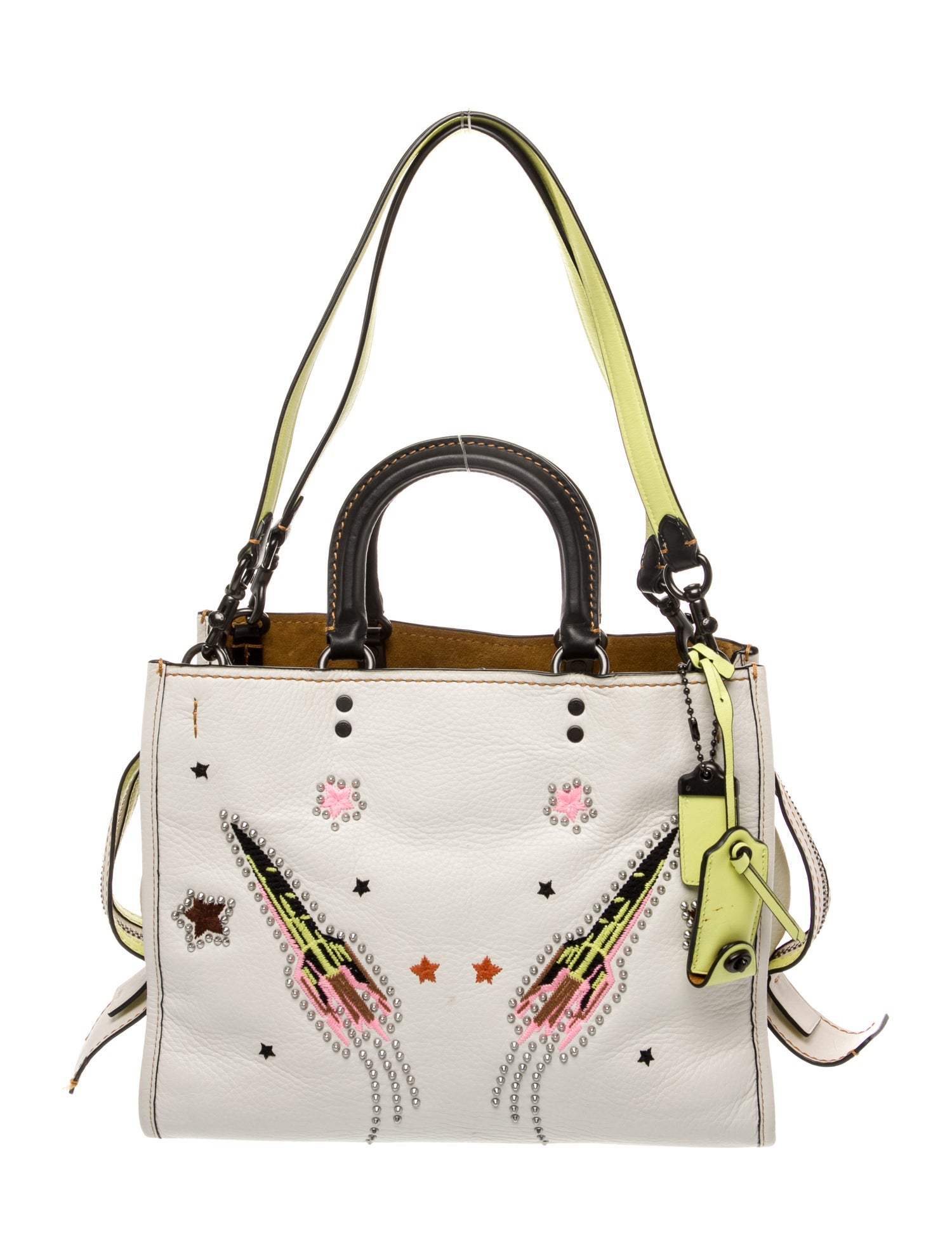 Coach Leather Top Handle Bag