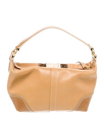 Coach Leather Top Handle Bag