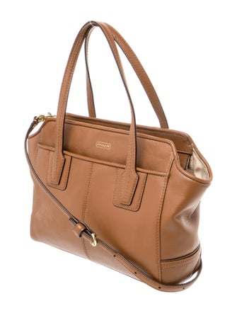 Coach Leather Top Handle Bag