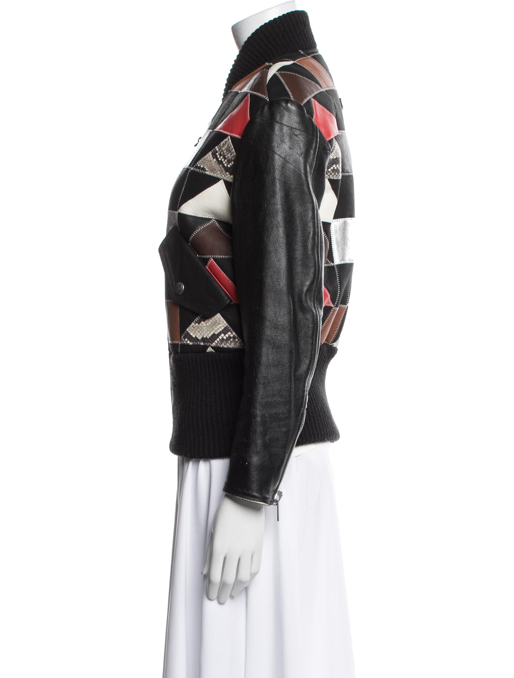 Coach Shearling Printed Fur Jacket